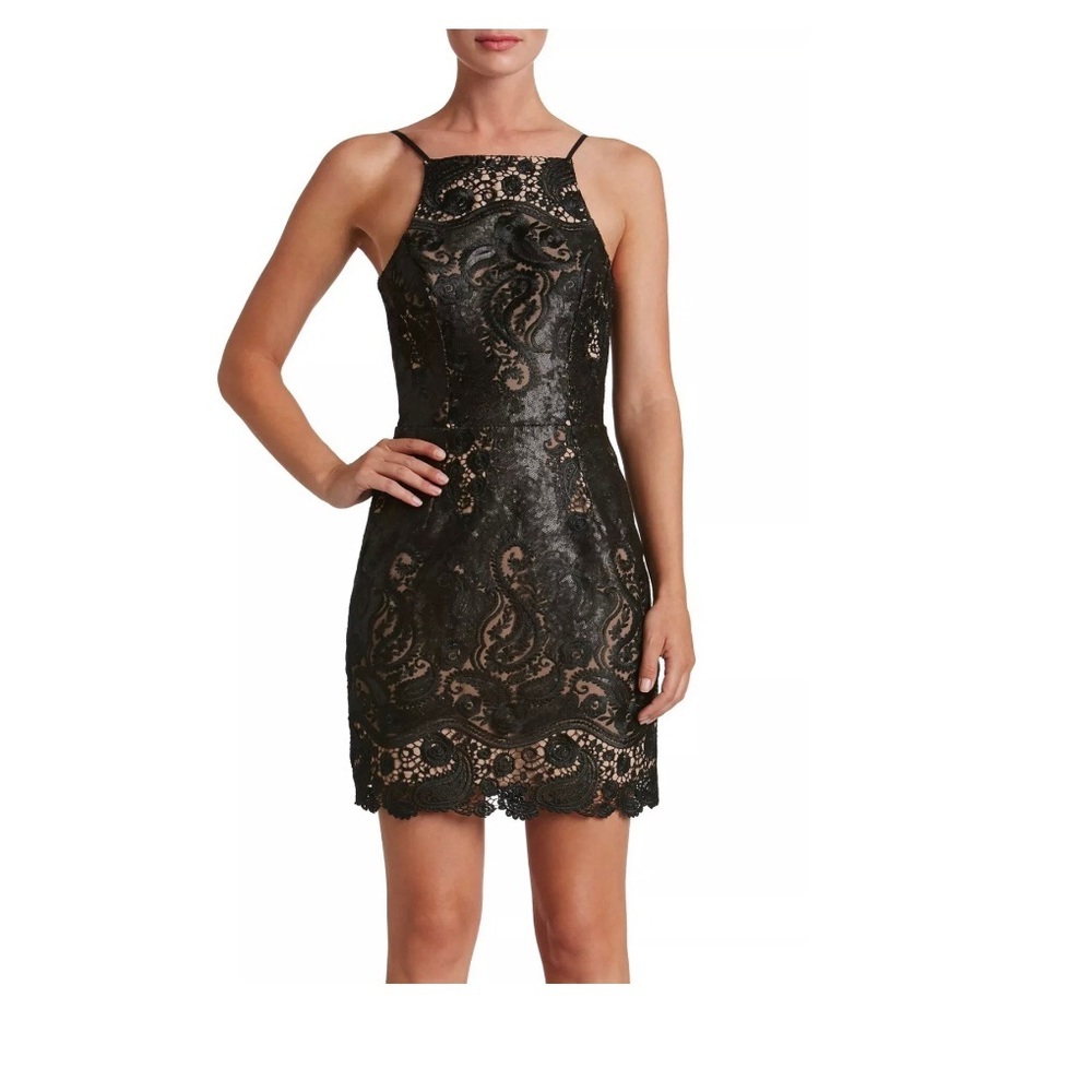 NWT! Dress the Population Julie‎ Sequin Lace Sheath Dress [SZ XL ]